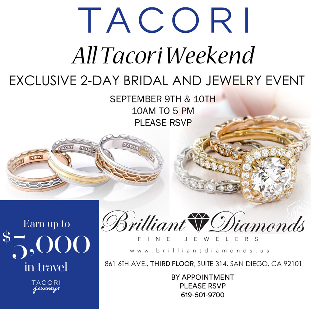 All Tacori Weekend ~ Exclusive 2-Day Bridal and Jewelry Event!